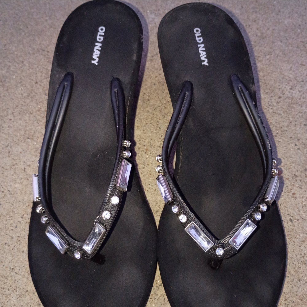 Old Navy Black Embellished Women's Sandals